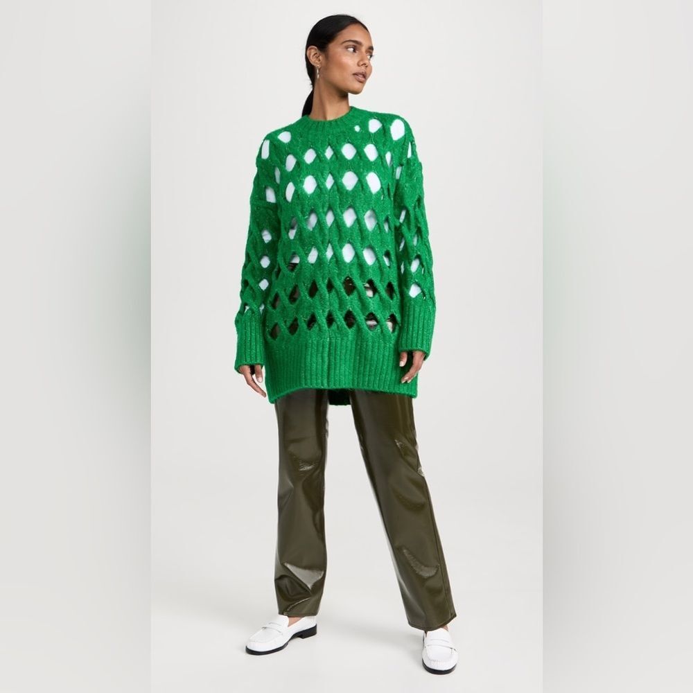 Pistola Darya EverGreen Long Sweater Size S Open Knit New NWT
